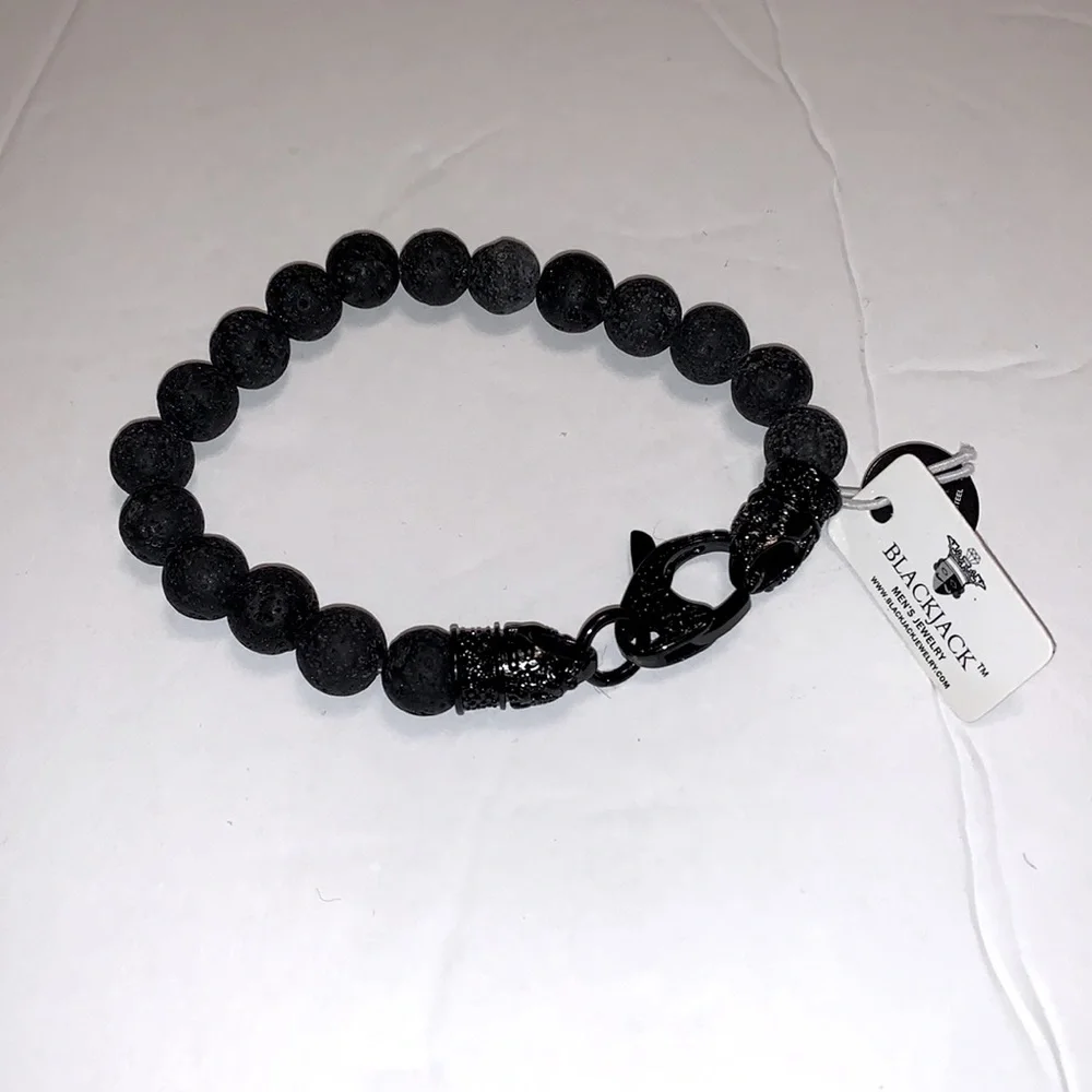 BLACKJACK Mens Bracelet - BJS16BLV - NWT - Picture 2 of 4